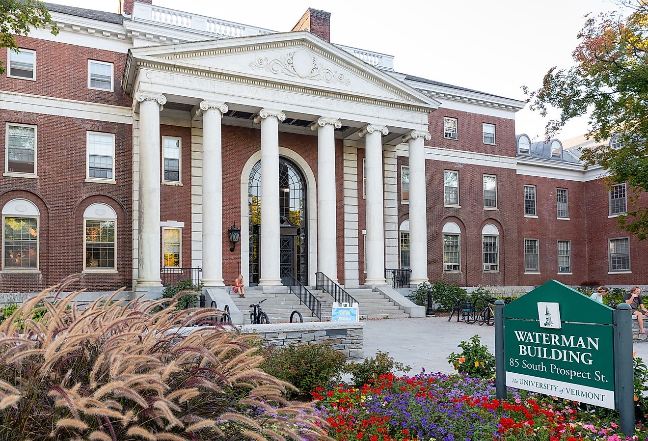 Waterman Building, University of Vermont, Burlington, VT. Editorial credit: Bob LoCicero / Shutterstock.com