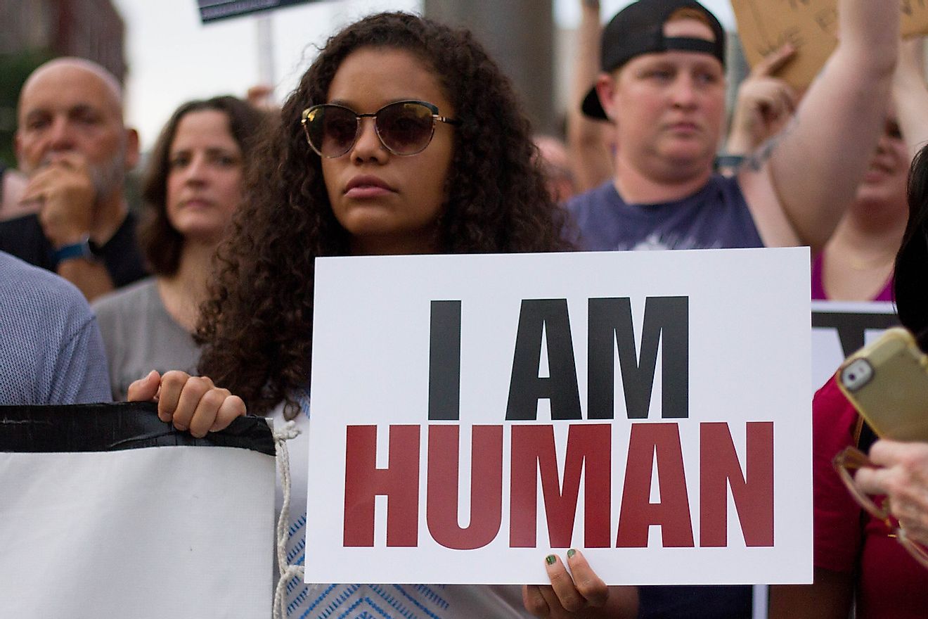 Demonstrators in Philadelphia participate in a rally against white nationalism and other forms of racism and hate organized by the interfaith advocacy organization. Image credit: Michael Candelori/Shutterstock.com