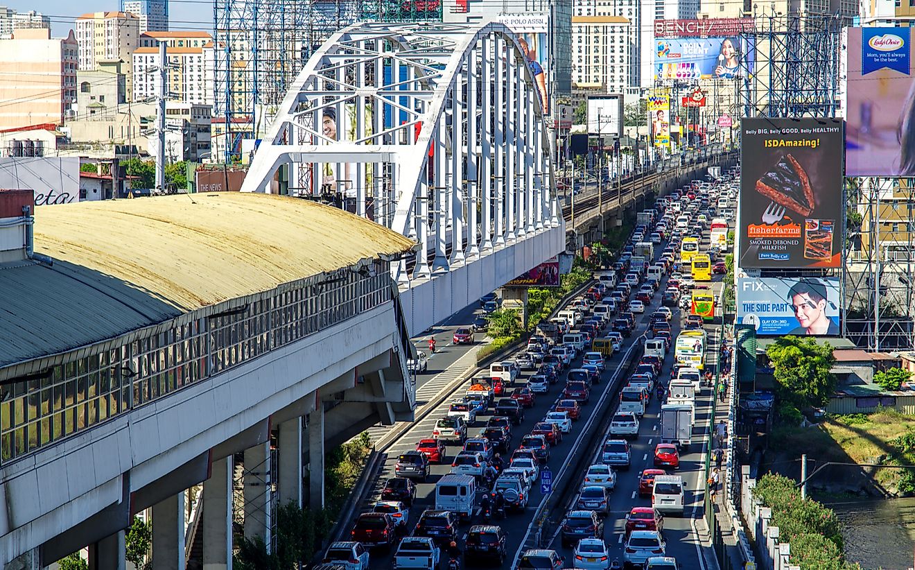 Manila is the most congested city in Asia. Kim David / Shutterstock.com.