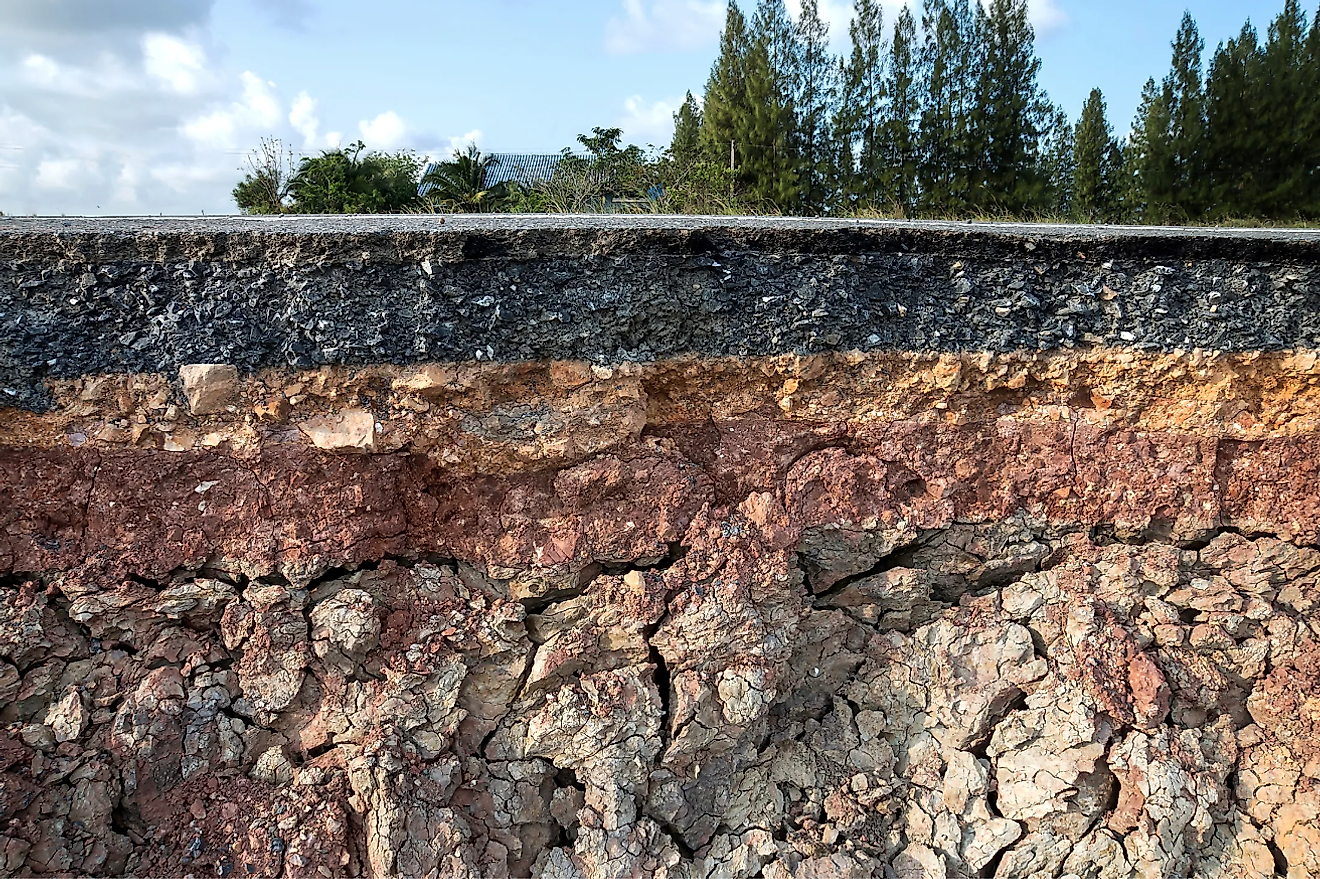 Layers of soil and rock in the Earth's crust. Image credit: Noppharat6395/Shutterstock.com