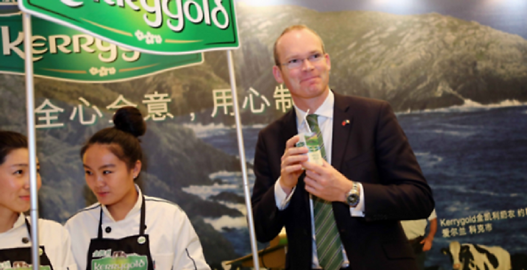 Irish businesses, such as this dairy product salesperson working in China, benefit from their country's relaxed export filing.