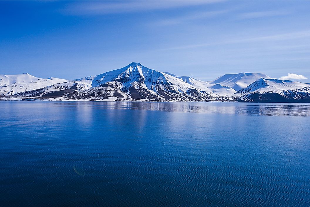 The landscape of the Arctic Ocean.