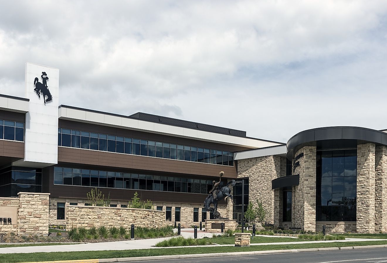  The Marian H. Rochelle Gateway Center at the University of Wyoming in Laramie, Wyoming. Image credit Carol M. Highsmith via Wikimedia Commons.