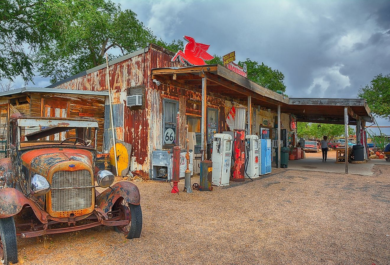 Famous Hackberry General Store on Route 66, Arizona. Image credit StockPhotoAstur via Shutterstock.
