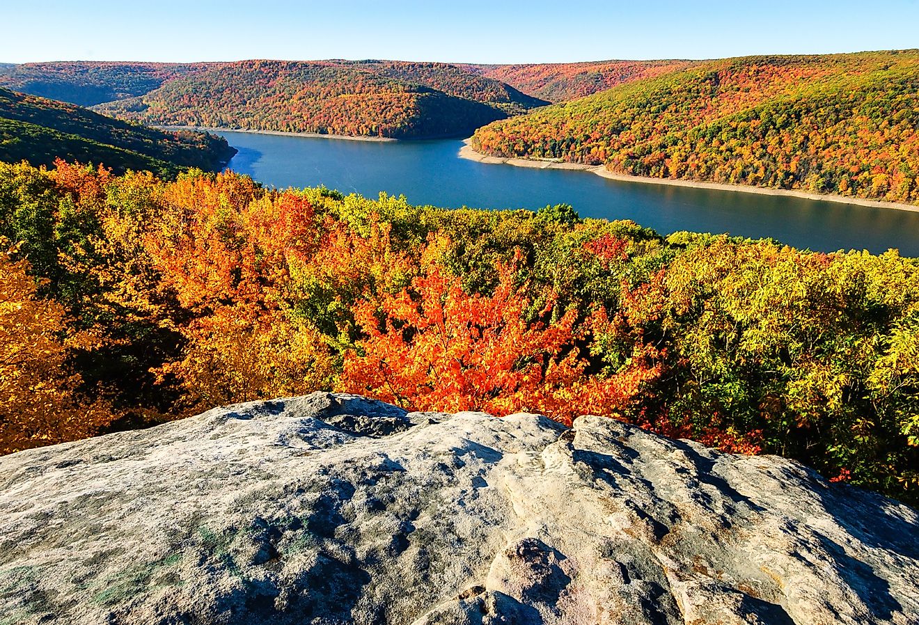 Fall overlook at Allegheny National Forest.