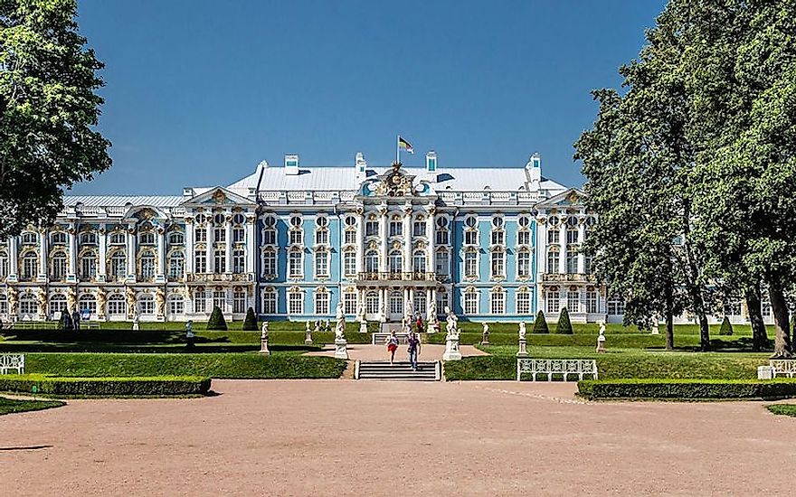 The ​Catherine Palace​ in Russia.