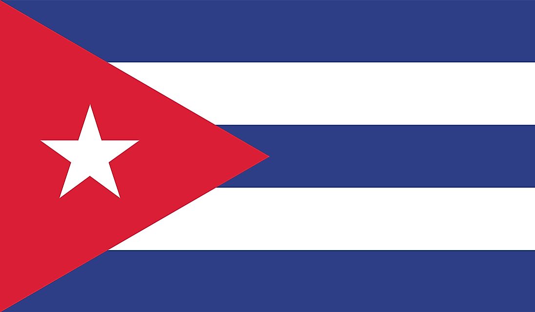 The flag of Cuba.