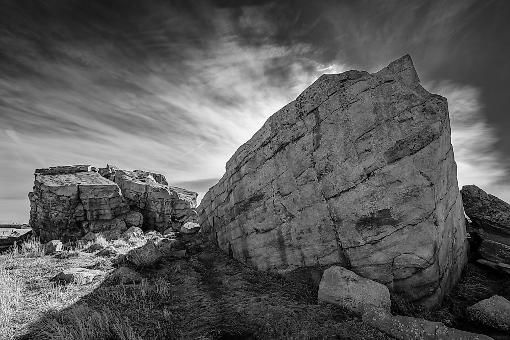 Okotok rock in Alberta, Canada. 