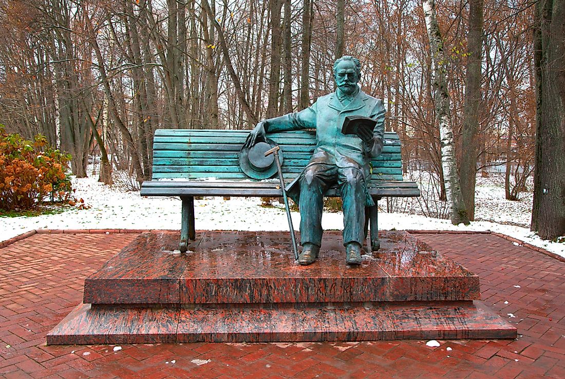 Commemorative statue of Pyotr Hyich Tchaikovsky. Editorial credit: Pavel_D / Shutterstock.com