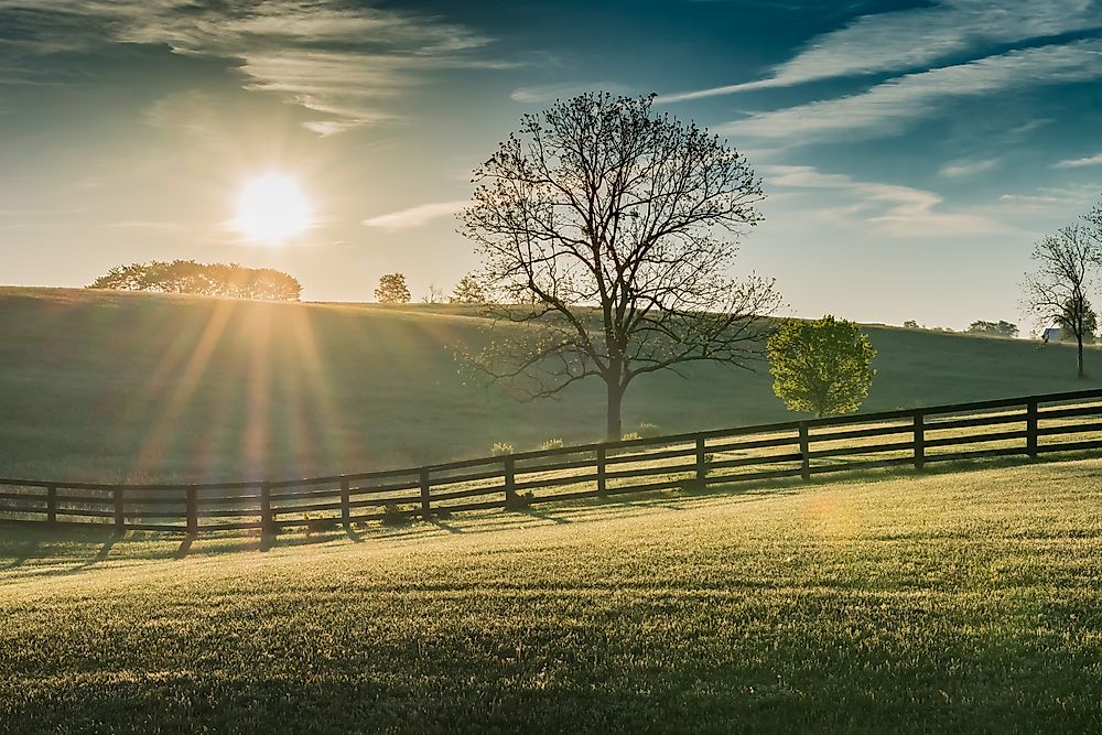 Kentucky is an example of a landlocked state. 