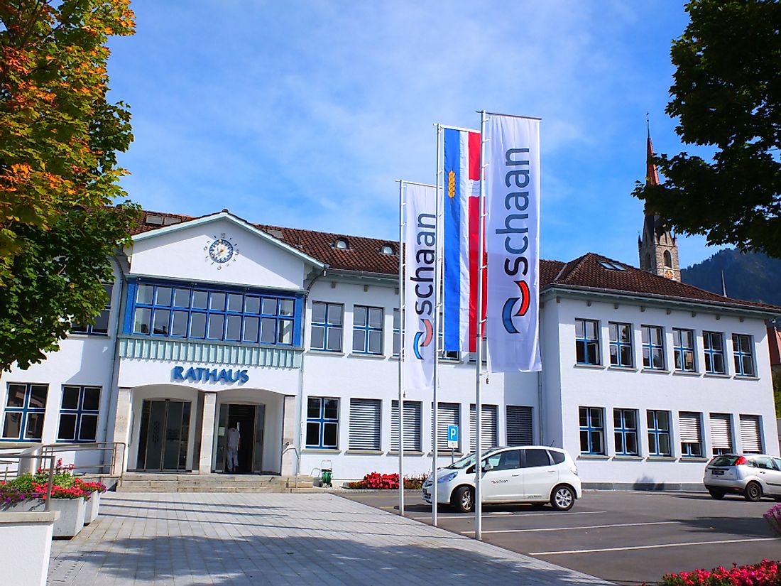 Schaan, Liechtenstein. Editorial credit: Robert Szymanski / Shutterstock.com. 