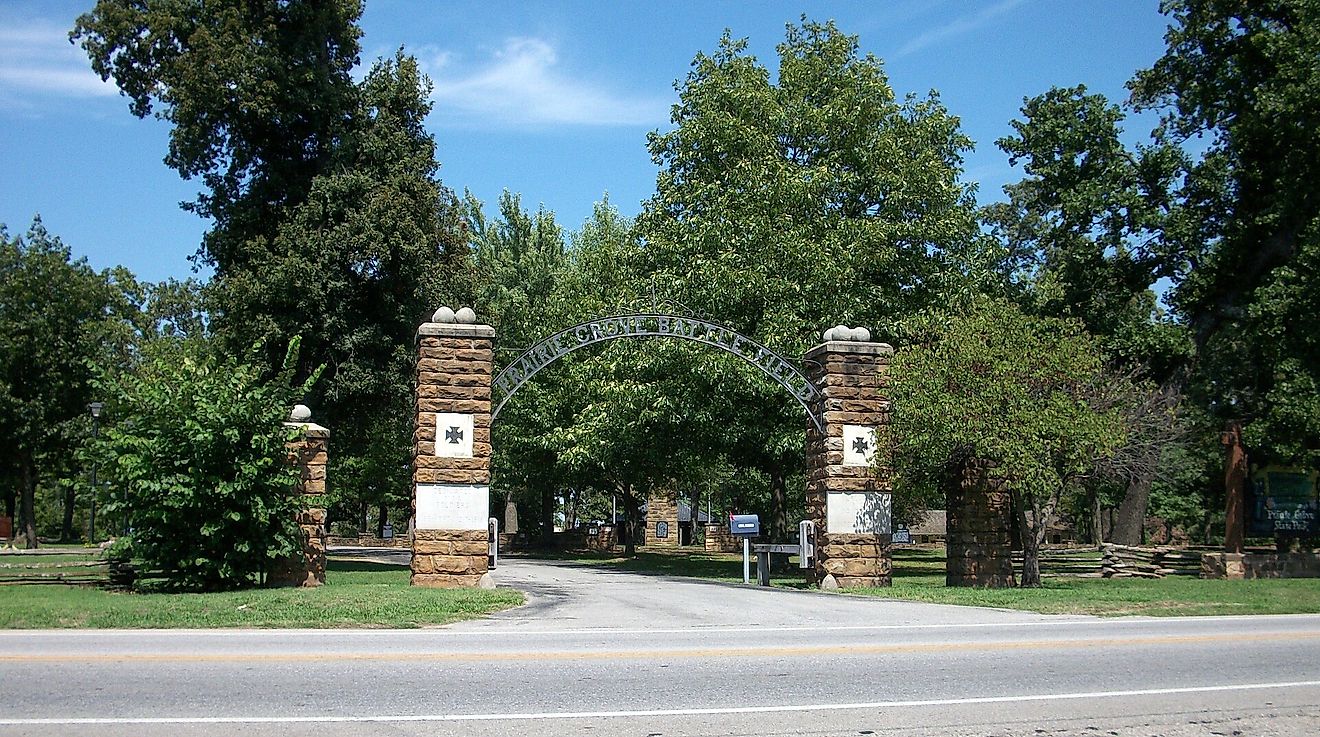 Prairie Grove Battlefield State Park in Prairie Grove, Arkansas.