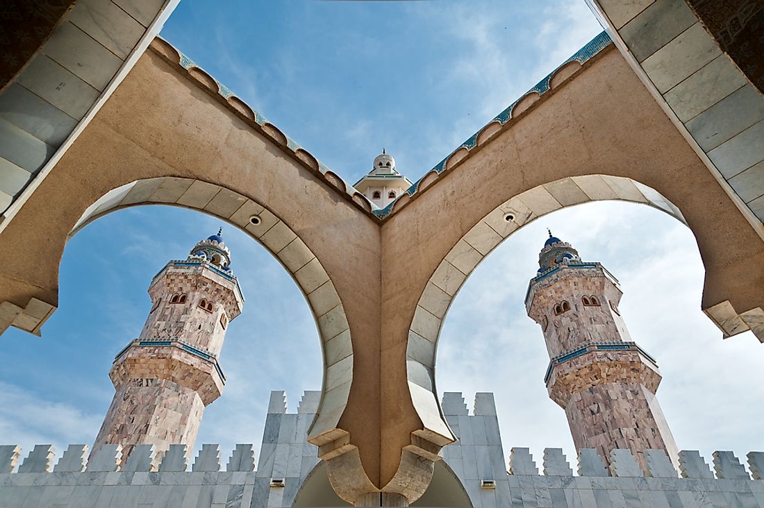 The Great Mosque in Touba, Senegal. Senegal has a reputation for its religious tolerance. 