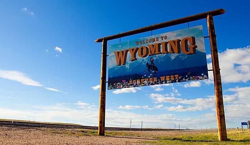 Wyoming is the least populous American state. Editorial credit: Everett Media / Shutterstock.com.