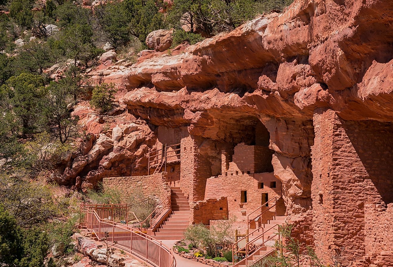 The special Manitou Cliff Dwellings museum at Manitou Springs, Colorado.