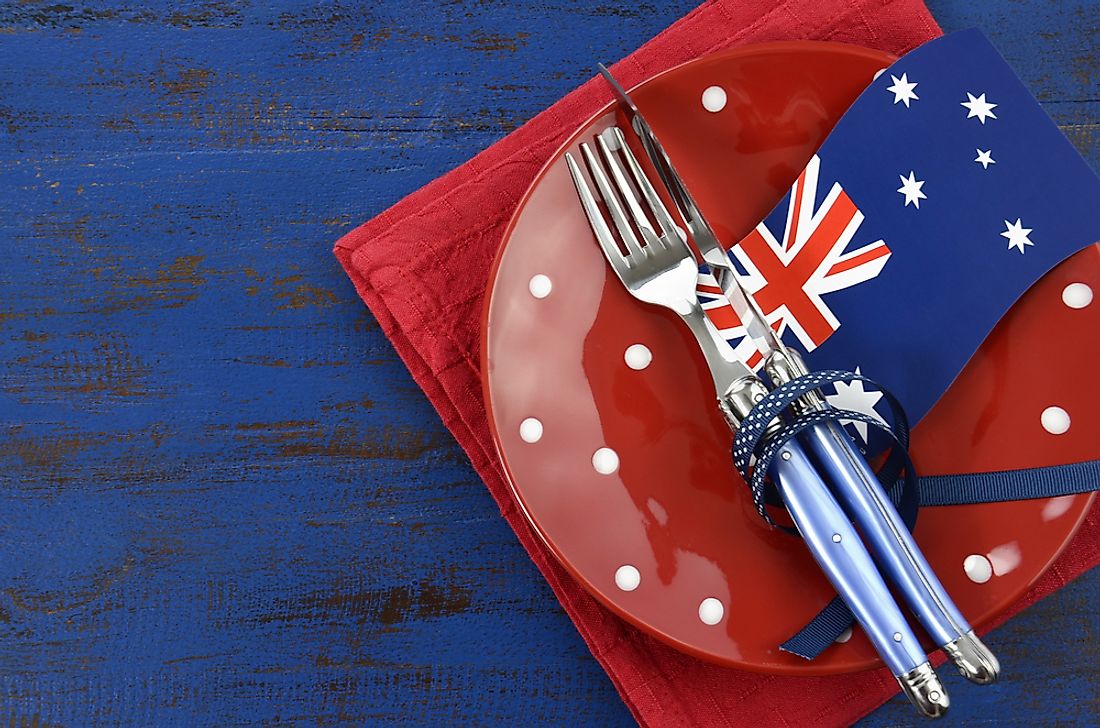 Which dishes are unique to Australia? 