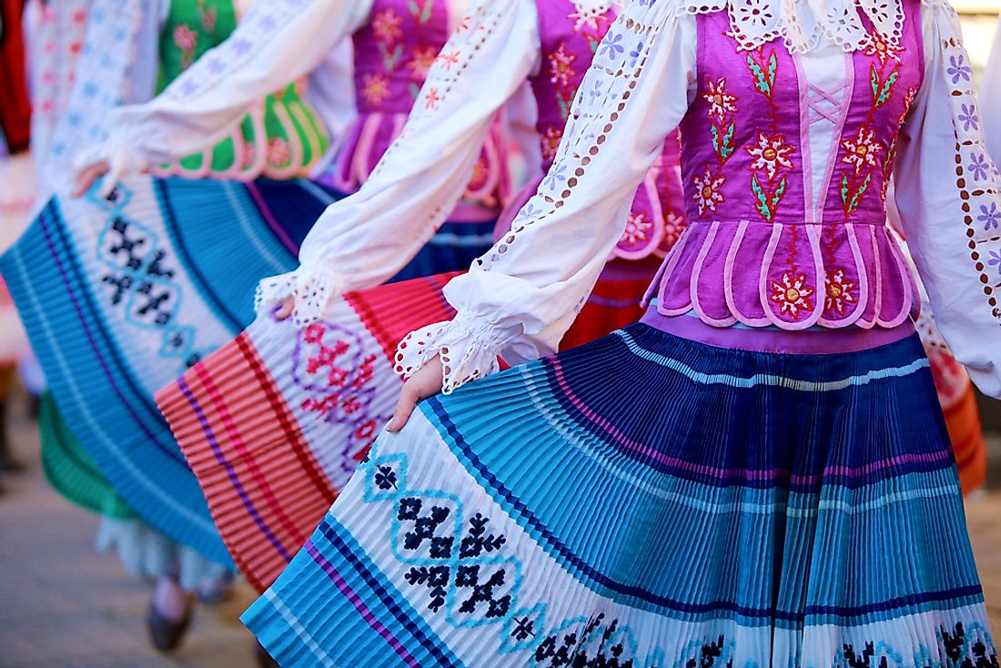 Traditional Belarusian costumes. 