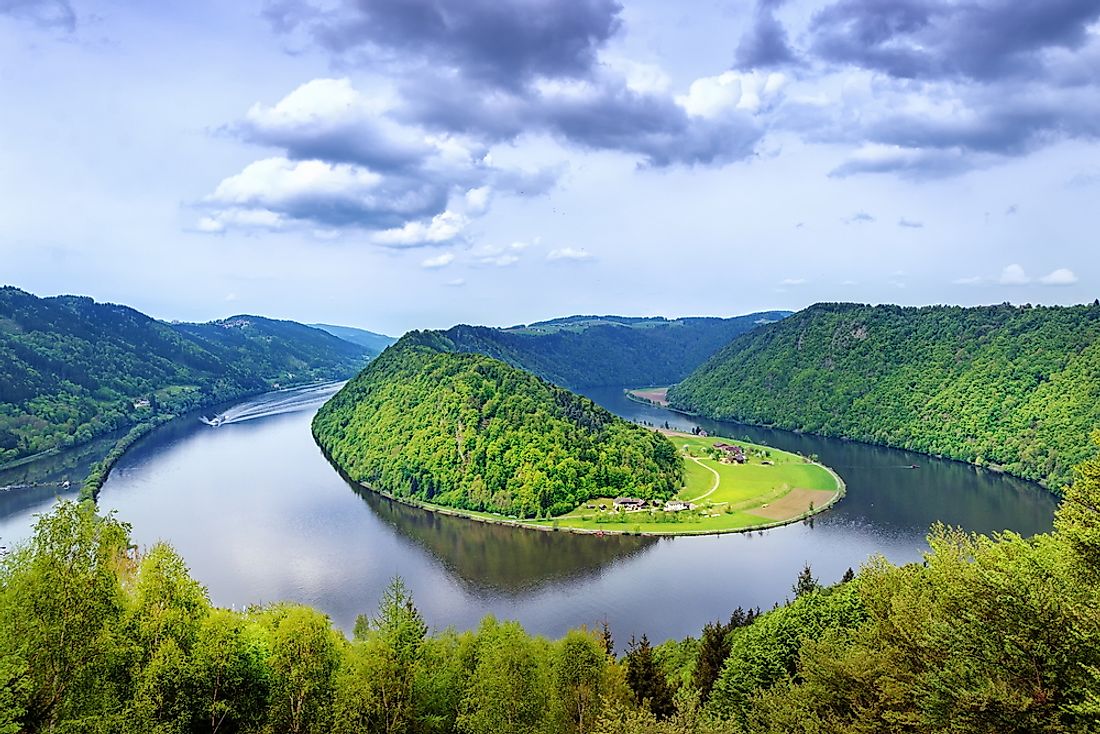 The Danube River is a major destination for cruise ships. 