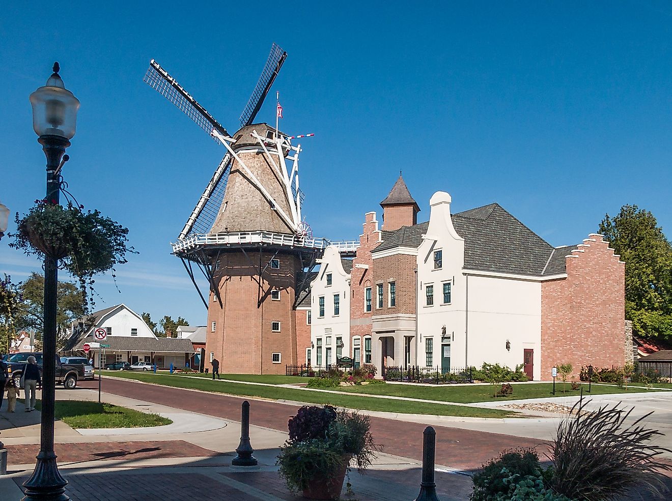 Pella Historical Village and Vermeer Windmill in Pella, Iowa.