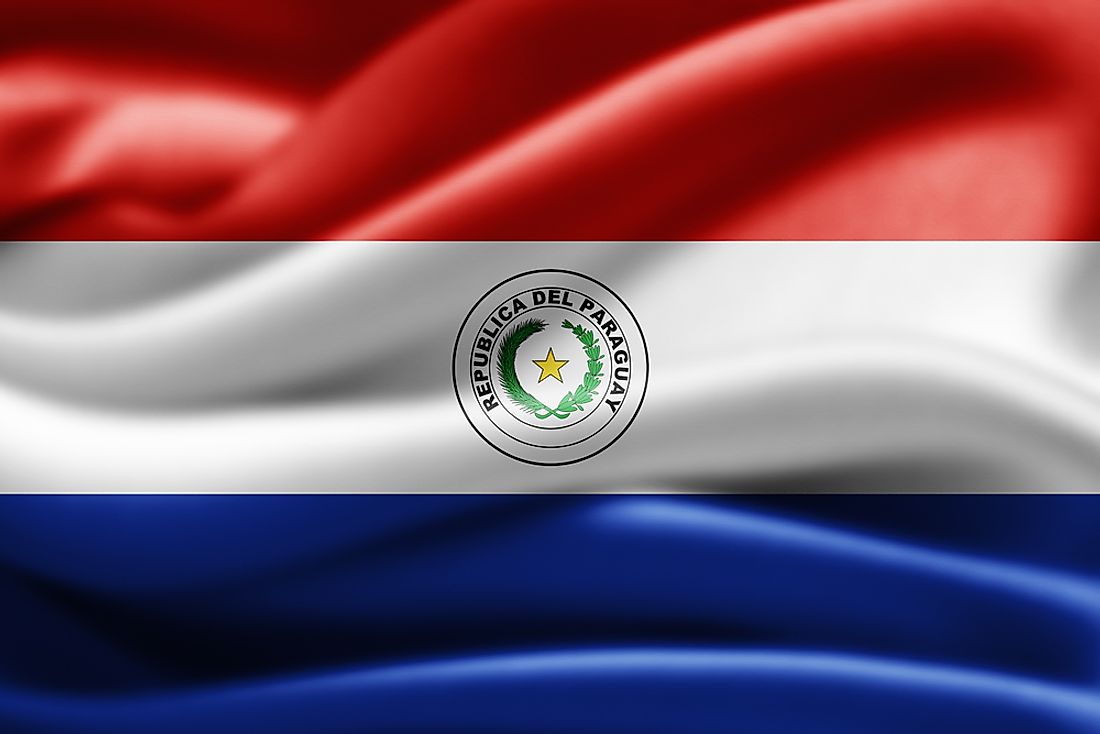 The flag of Paraguay.
