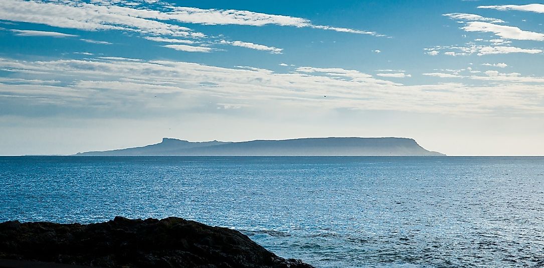 The Isle of Eigg in the distance.