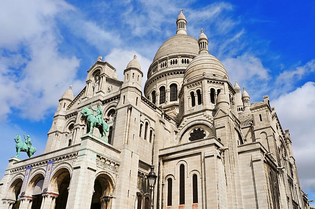 The Sacré Coeur Basilica, Paris. 