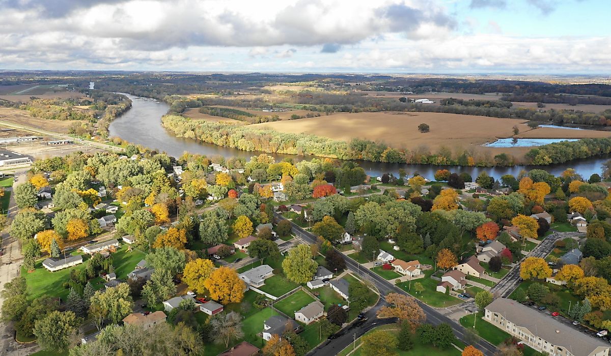 Fort Atkinson, Wisconsin, along the Rock River.