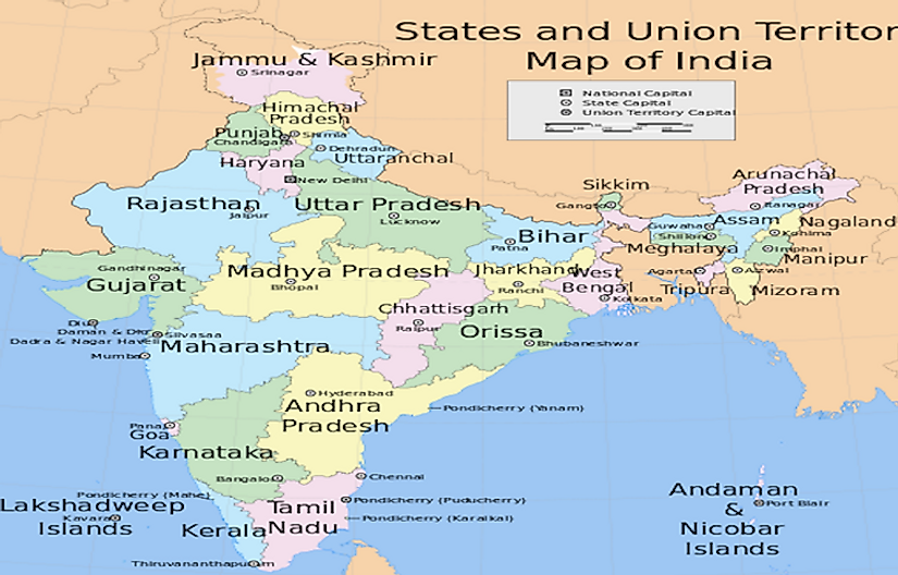 States and State Capitals Of India