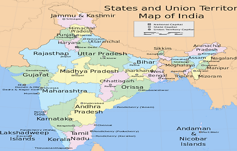 States and State Capitals Of India