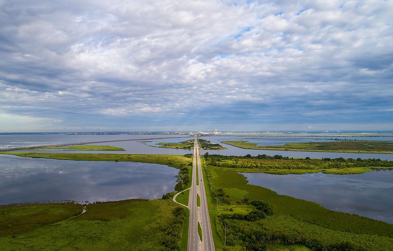 Bay Bridge, Spanish Fort, Mobile Bay region, Alabama.