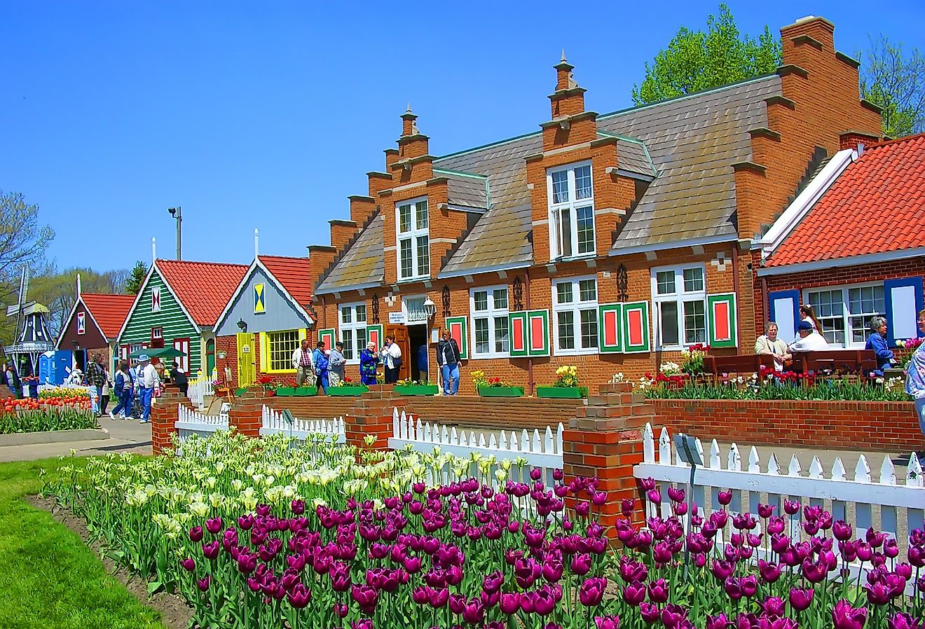 Holland, Michigan Tulip Festival in the spring. Image credit Dennis MacDonald via Shutterstock