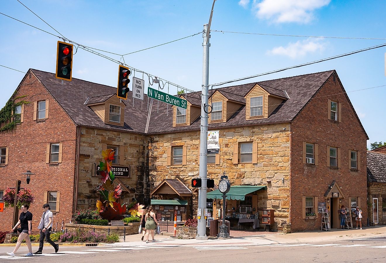 Street scene from historic downtown Nashville, Indiana.