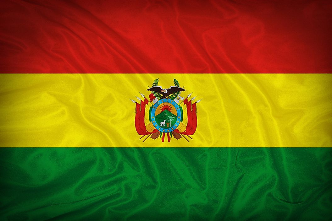 The flag of Bolivia.