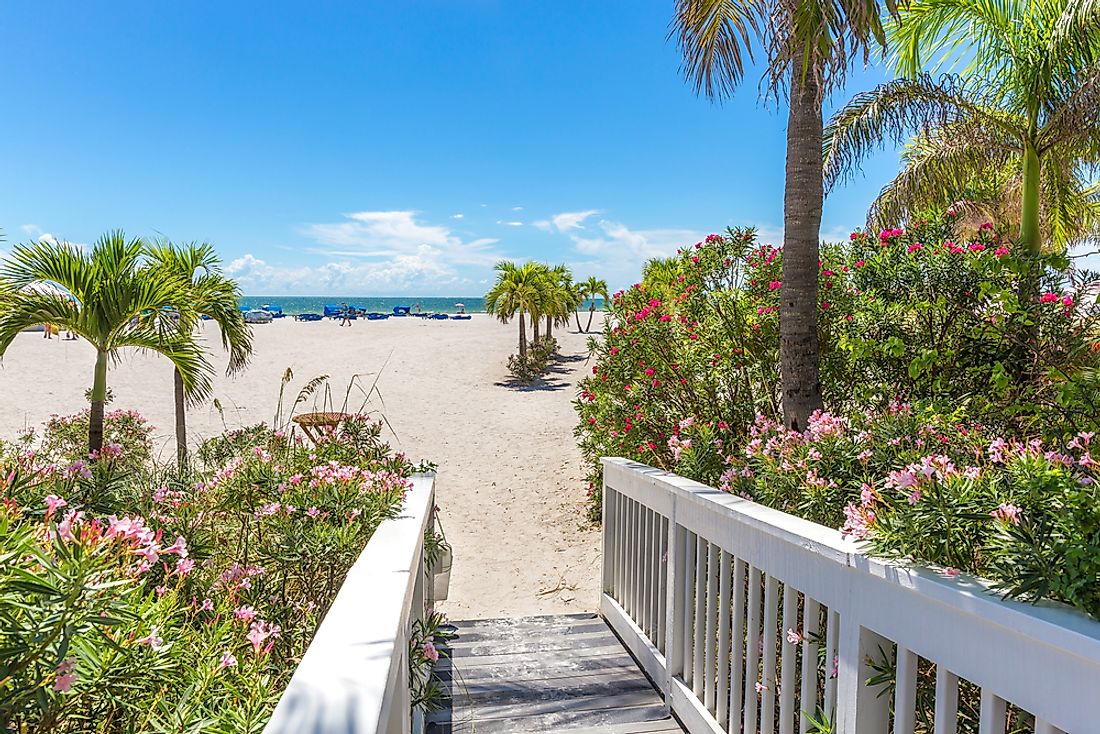 The beach leading to the gorgeous beachfront of St. Petersburg, Florida.