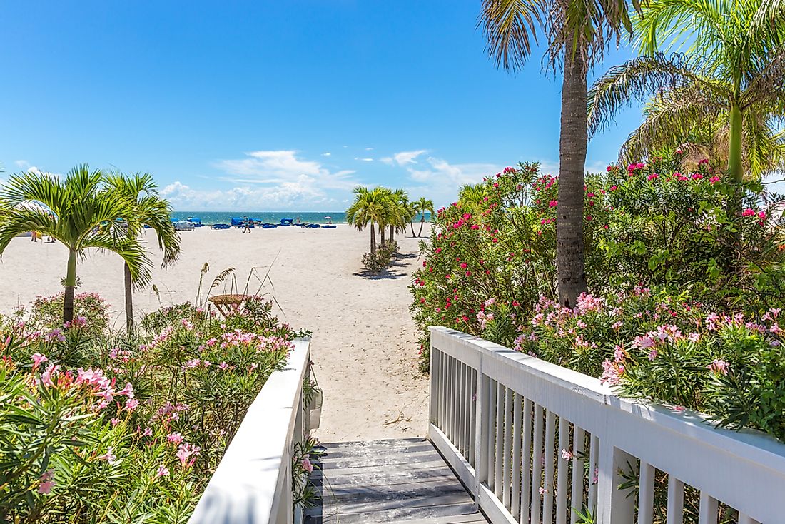 The beach leading to the gorgeous beachfront of St. Petersburg, Florida. 