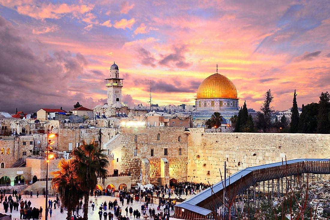 The ancient city of Jerusalem. 