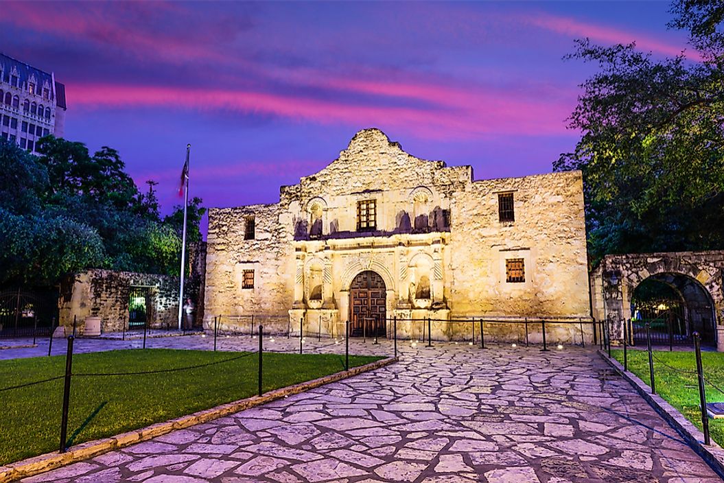 The Alamo in San Antonio, Texas.