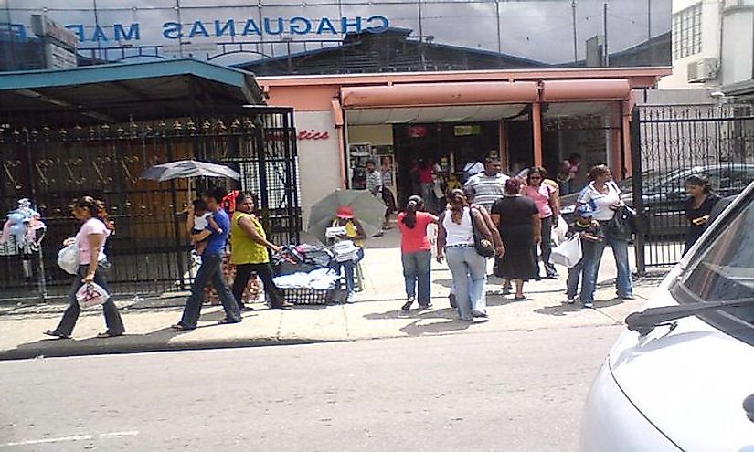 A marketplace in Chaguanas​.