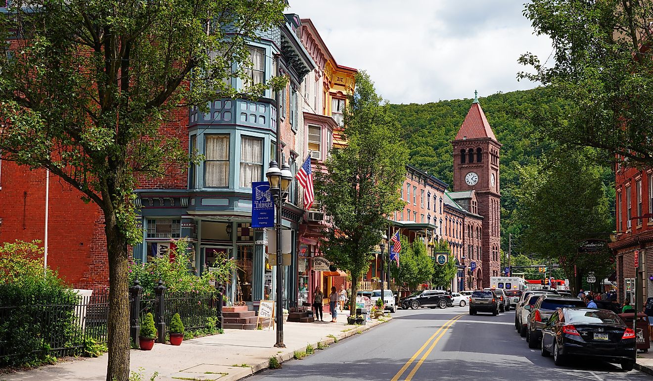  The charming town of Jim Thorpe, Pennsylvania. Image credit: EQRoy / Shutterstock.com.
