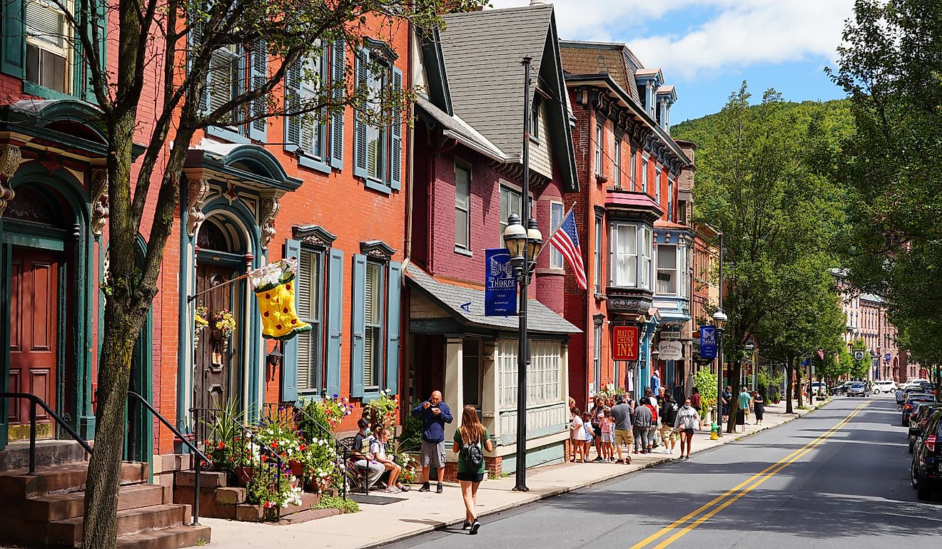 The historic town of Jim Thorpe. Editorial credit: EQRoy / Shutterstock.com