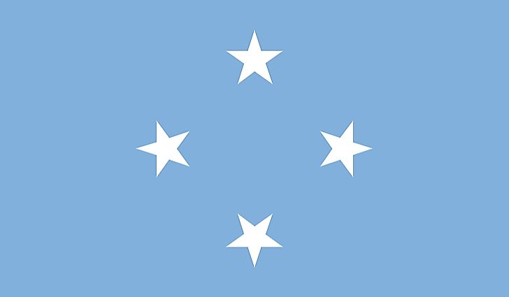 The flag of the Federated States of Micronesia. 