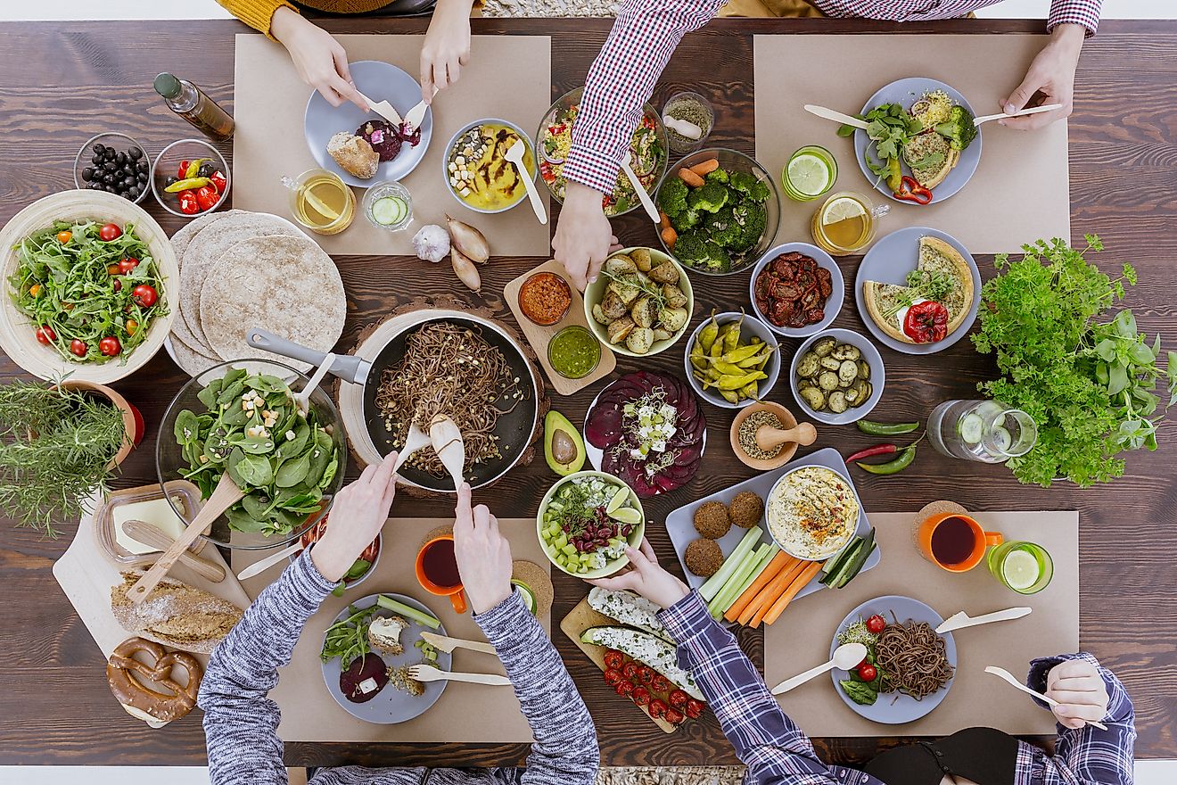 A massive vegetarian spread. Image credit: Photographee.eu/Shutterstock.com