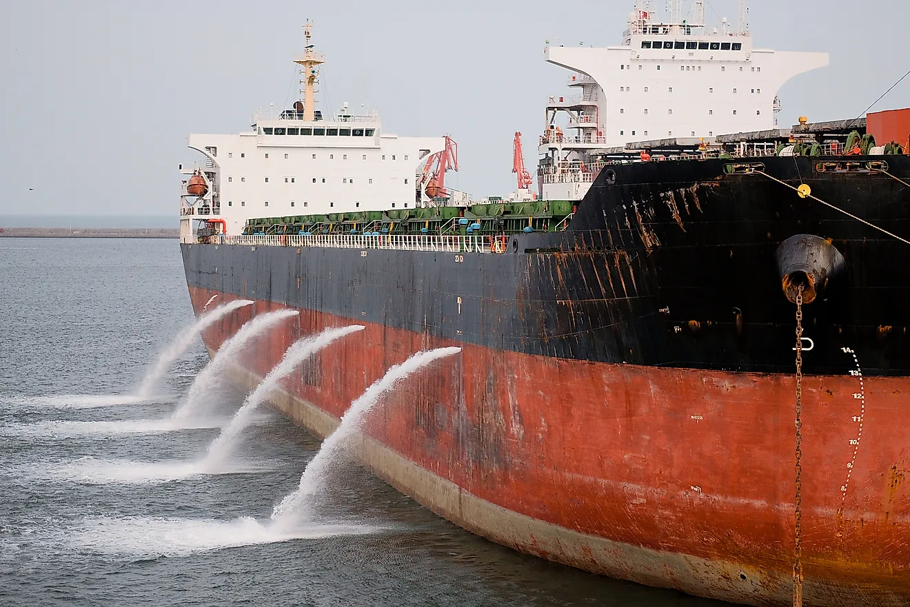 Ballast Water Discharging. 