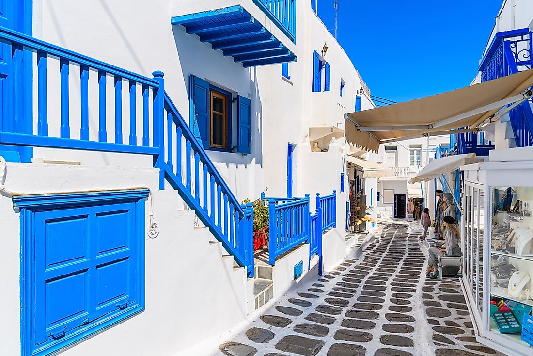 Mykonos, in the Cyclades islands, is one of the most famous places in Greece. 