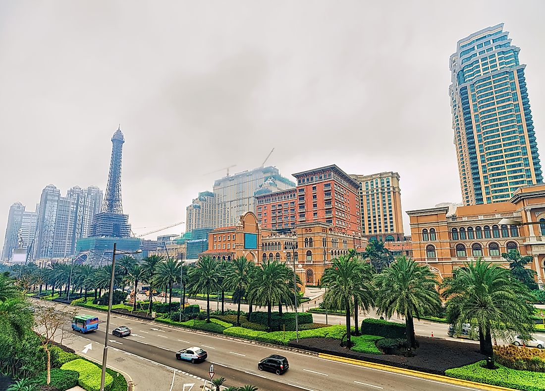 The Eiffel Tower at the Parisian, Macau. 