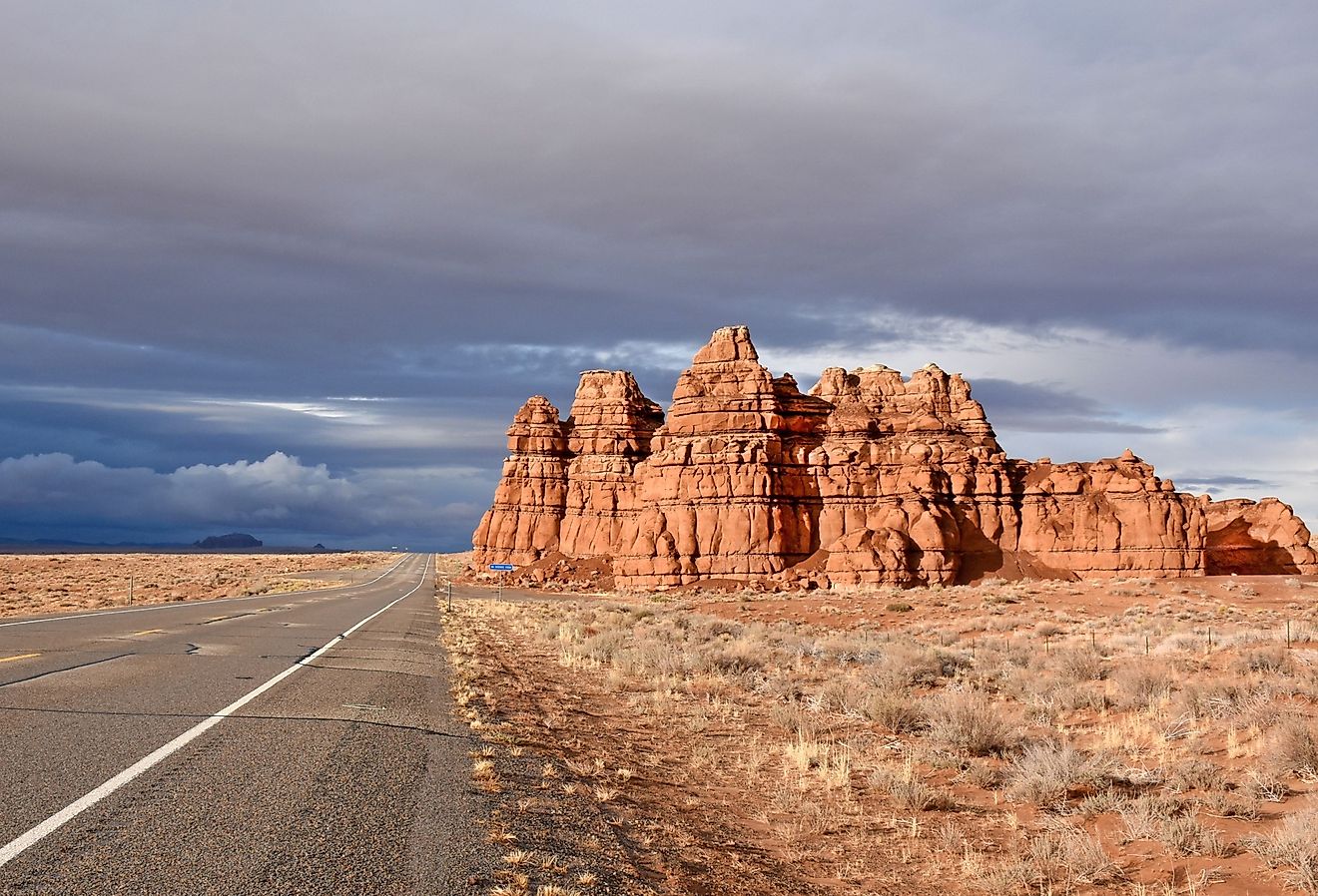 Drive through the scenic Byway 12 in Utah, USA