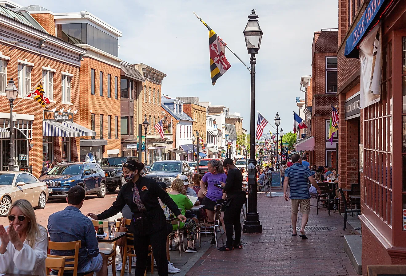 Street view in Annapolis, Maryland. Image credit grandbrothers via Shutterstock