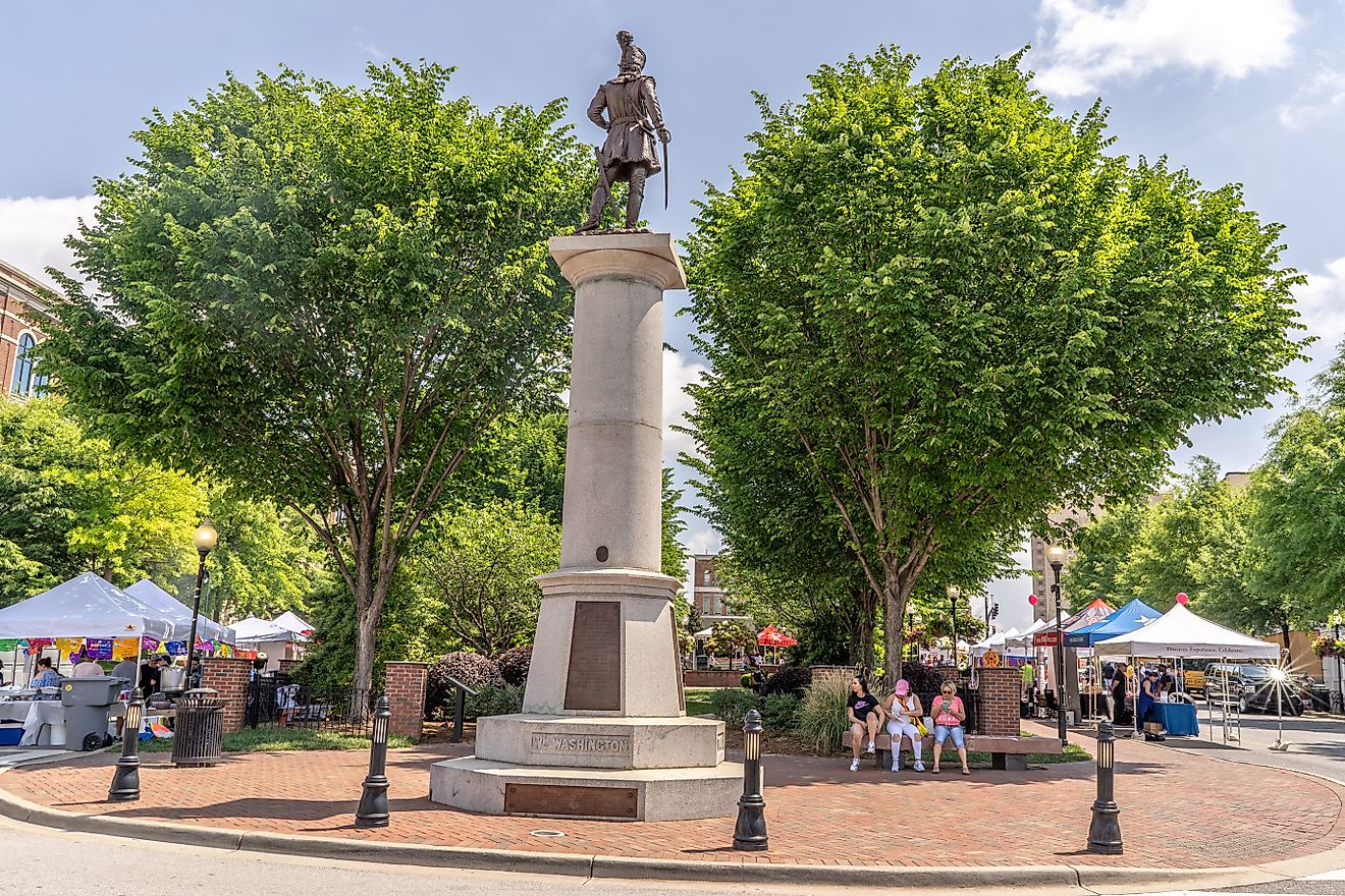Morgan Square in Spartanburg, South Carolina. Image credit: Page Light Studios / Shutterstock.com.