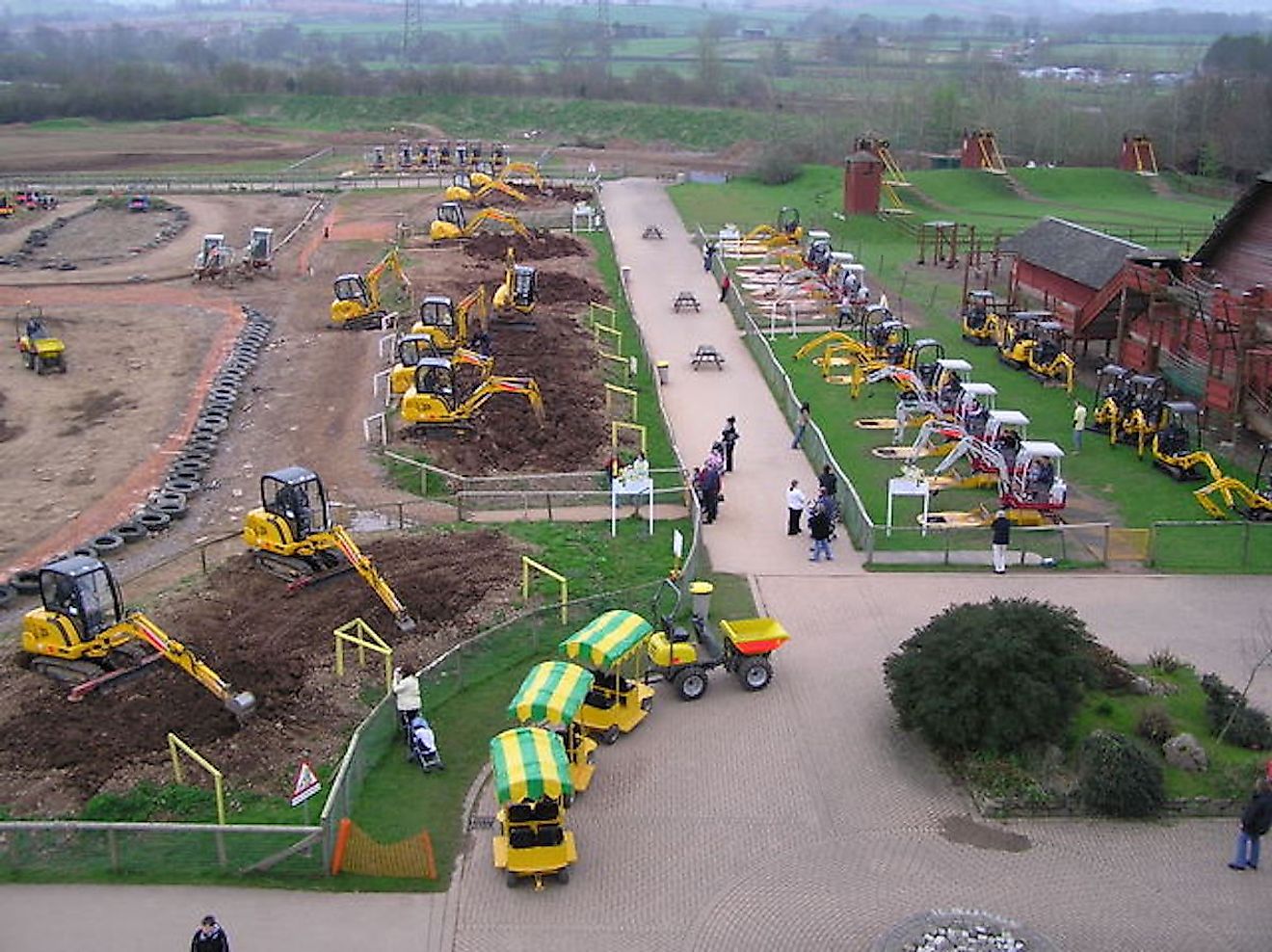 Diggerland. HE Services theme park dedicated to all things "Digger." Image credit: Graham Shaw/Diggerland