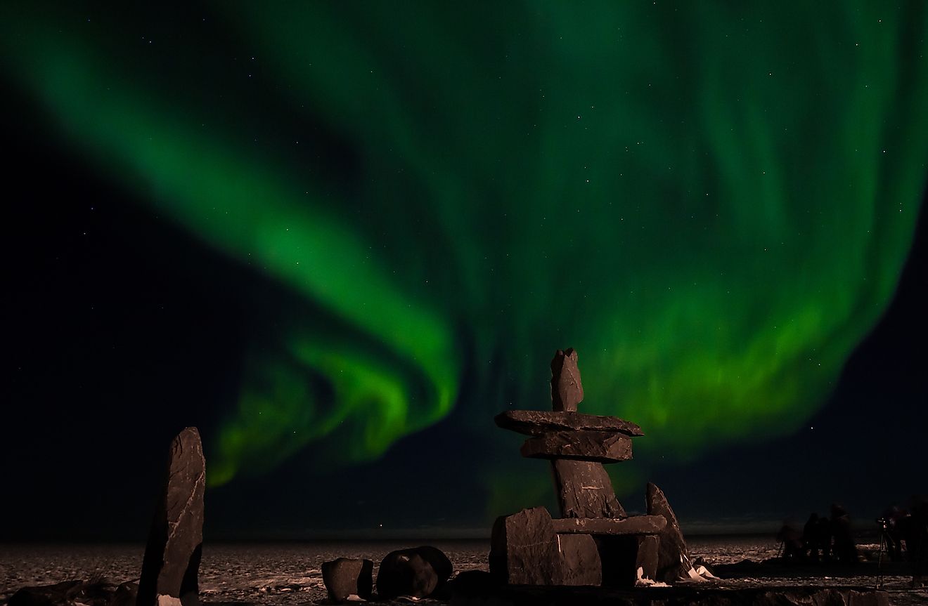 Churchill Northern Lights in Manitoba. Image credit: Green Mountain Exposure/Shutterstock.com